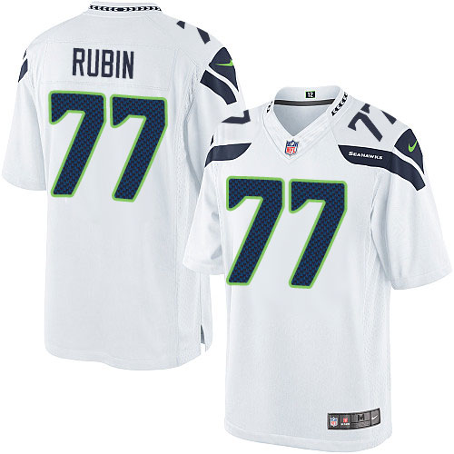 Youth Limited Ahtyba Rubin Nike Jersey White Road - #77 NFL Seattle Seahawks